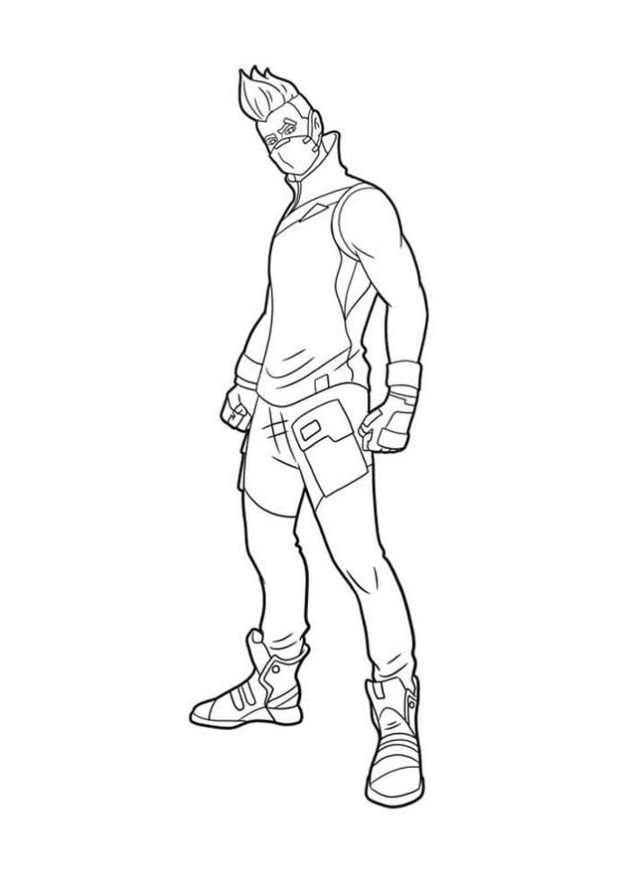 Coloriage Fortnite Saison 4 Chapitre 3 Fortnite coloriage à imprimer - skin, Ikonik, Nomade, chevalier noir...