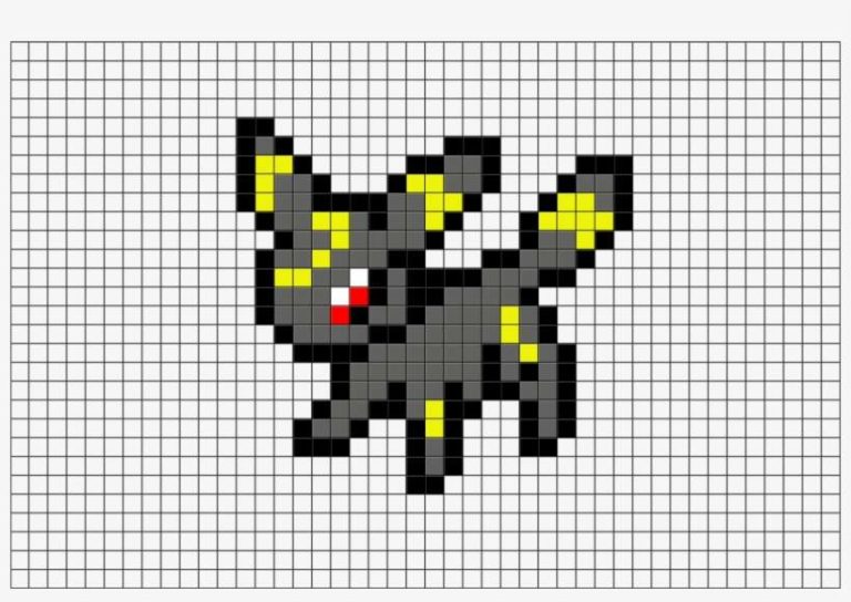 Coloriage pokemon Evoli Dessin Pixel Art