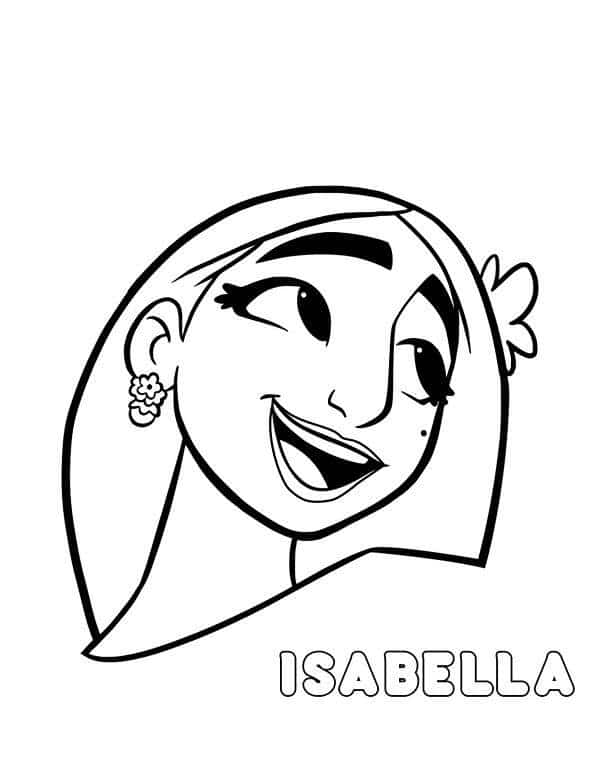 Isabela la belle juste de visage